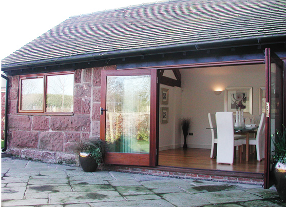 Barn Conversion Patio Windows